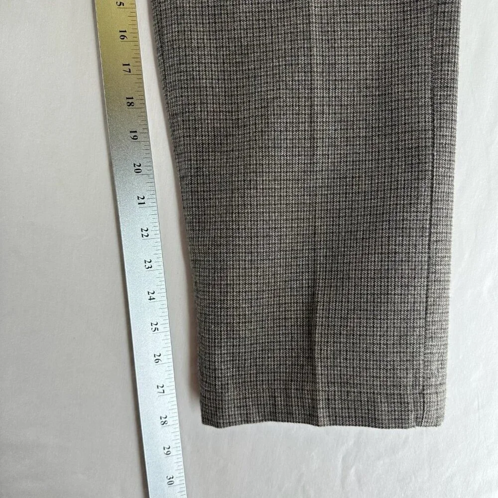 Banana Republic Pants Mens 34 Straight Fit Pockets Houndstooth Preppy Brown Gray